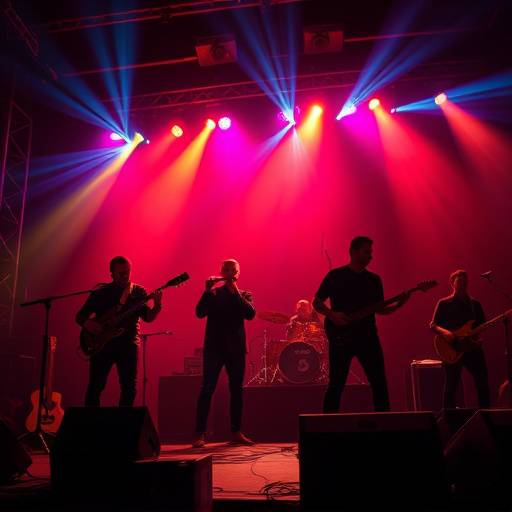 Banda musical tocando en vivo durante el programa 'Noches Musicales'